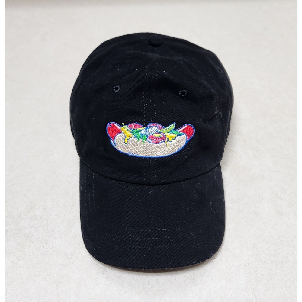 Vienna Beef Chicago Style Hot Dog Hat Black Snapback Baseball Cap Embroidered